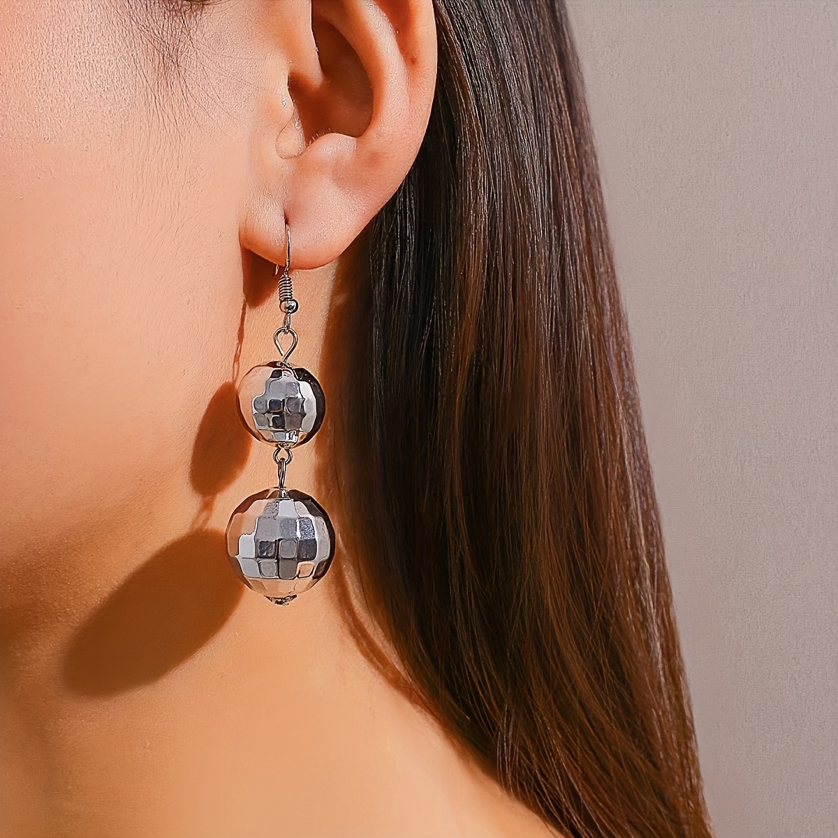 TEMU Une paire de boucles d'oreilles pendantes vintage pour femme de avec longues franges, bijoux d'oreille adaptés aux fêtes et réunions