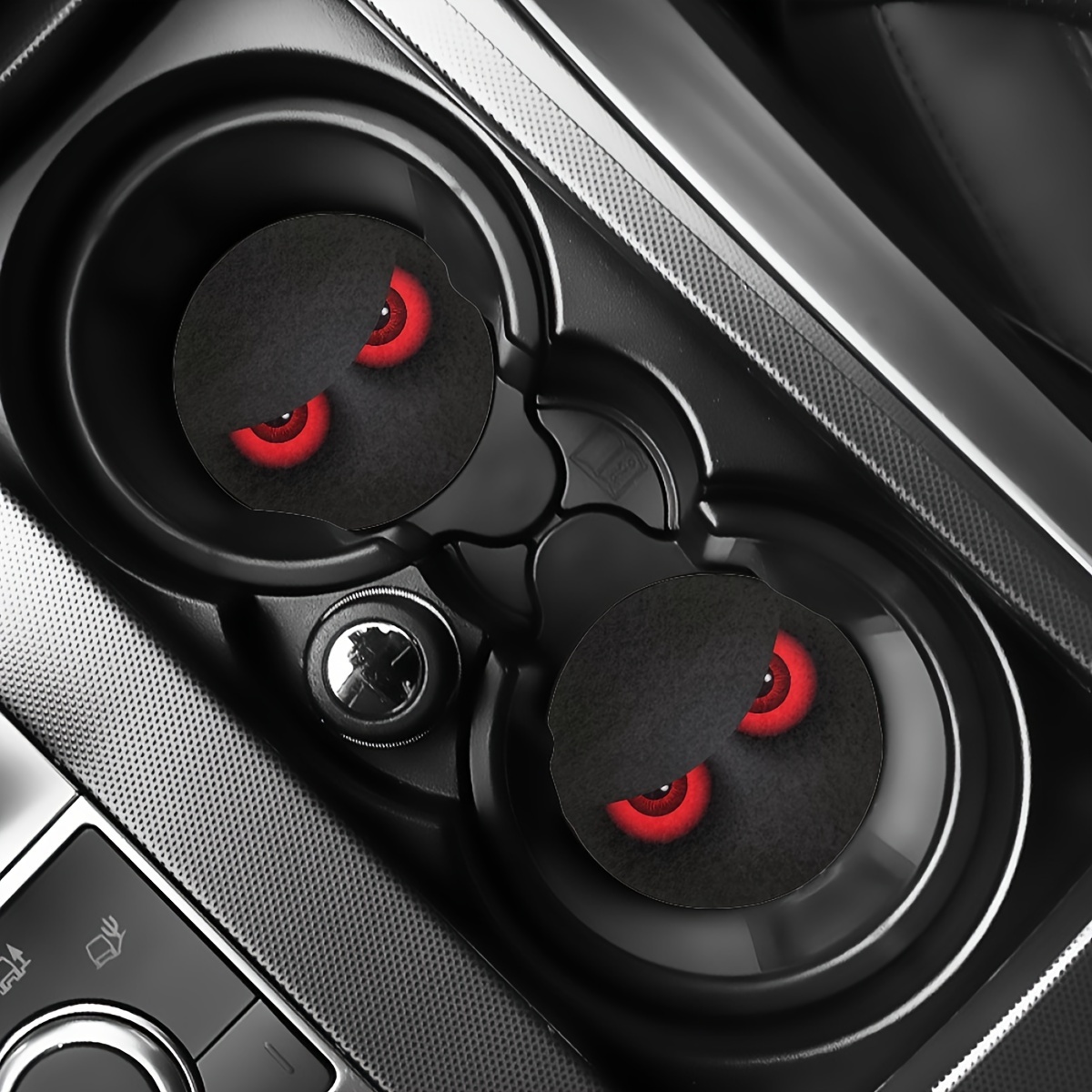 2pcs Design Car Coasters Anti-slip-versatile For Vehicles And Home Office