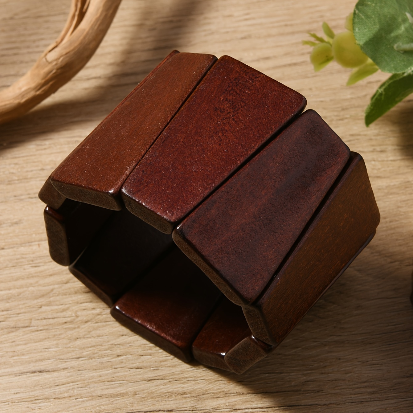 Image of New Bohemian-style Retro Ethnic Fashion Wooden Bracelet, Handmade And Versatile