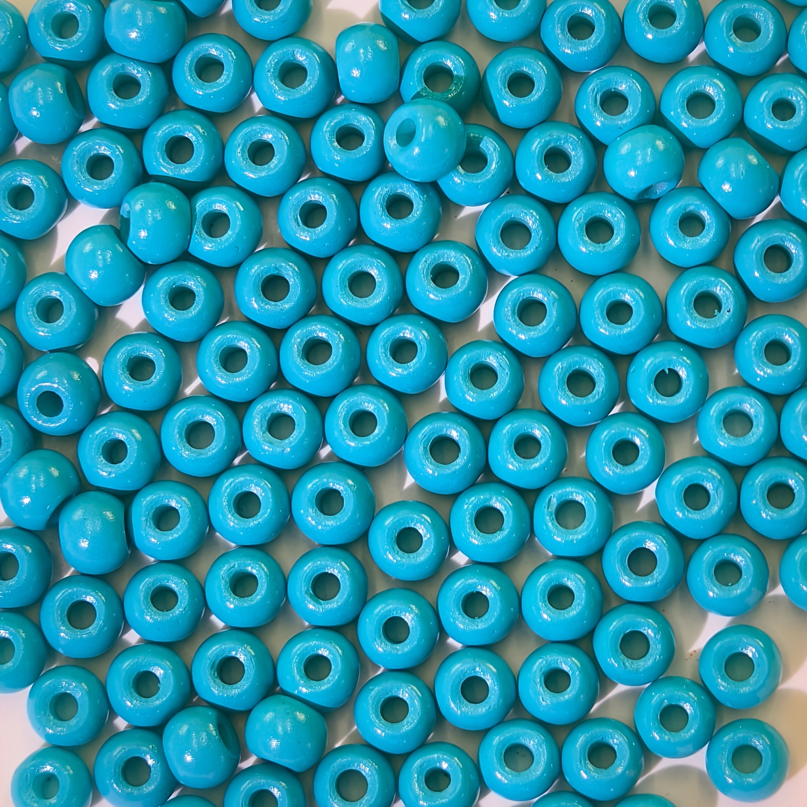 25G Solid Color Enamel Glass Round Beads, 4Mm