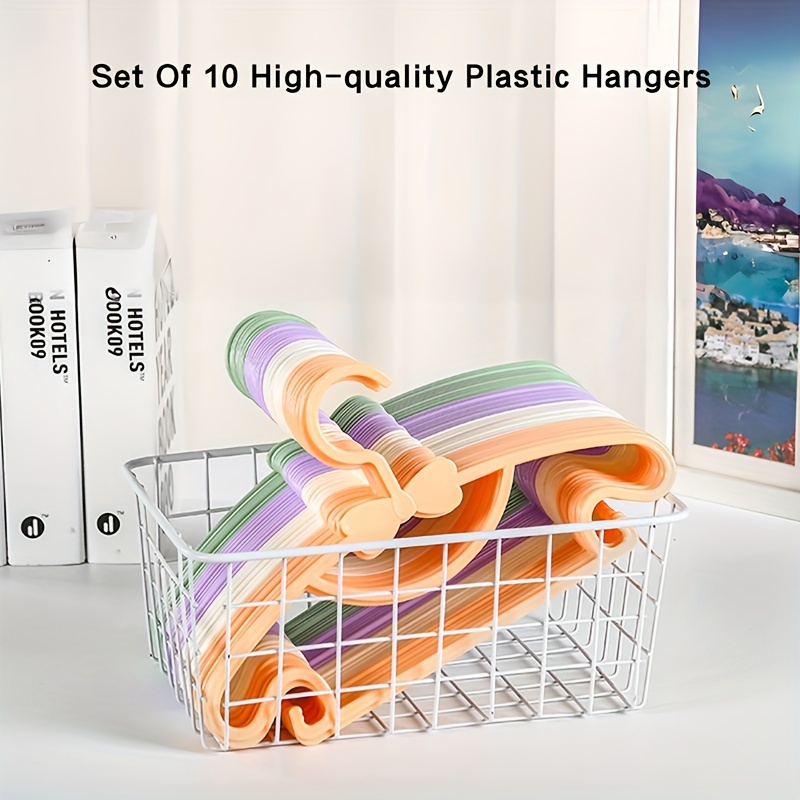

Multi-functional Baby & Children's Clothes Drying Rack - Non-marking Plastic Hangers For Family Use, Polished Finish Storage Solution