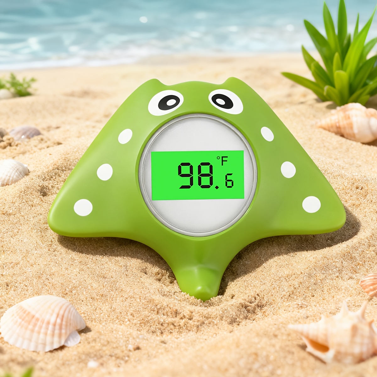 Baby bathtub thermometer detail