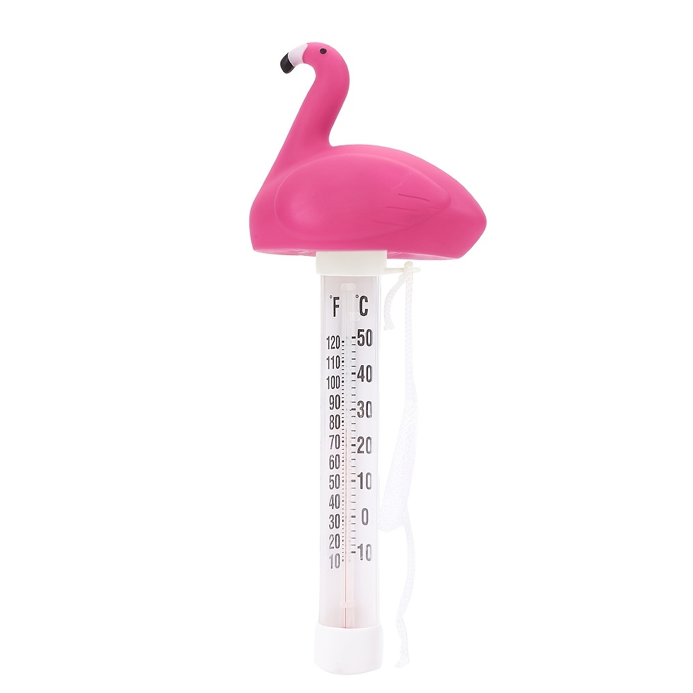 Adorable Duck & Flamingo Floating Thermometer For Hot Tubs, Spas, Bathtubs & Fish - Battery-free, Easy-to-read, Perfect For Reptiles & Amphibians