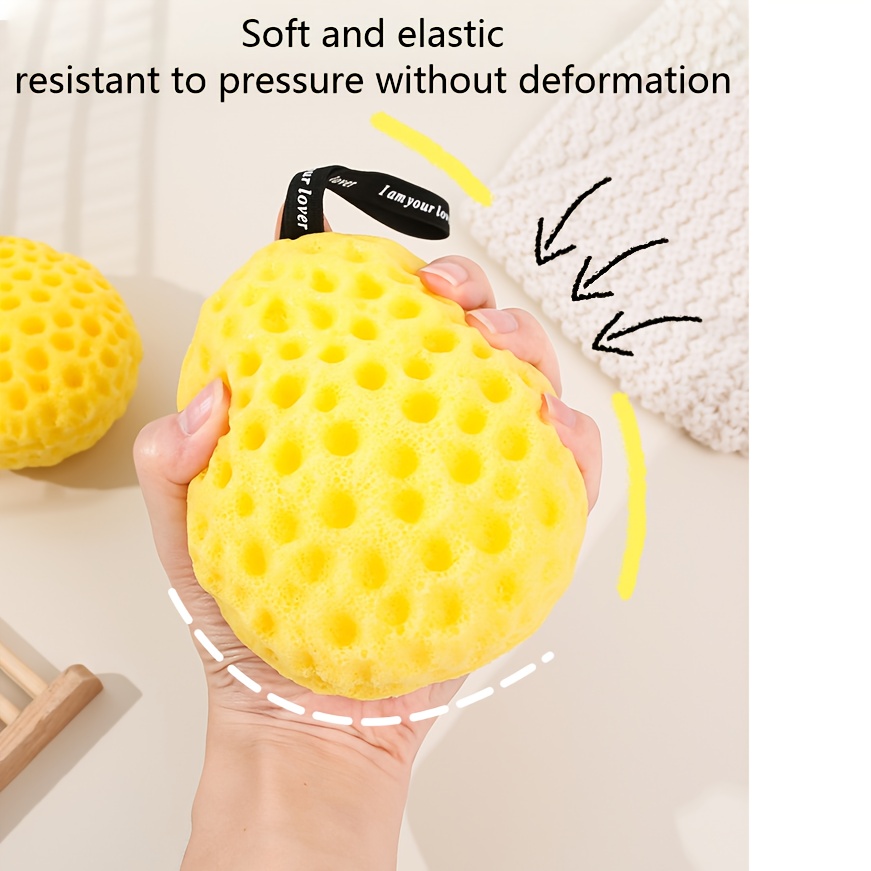 Small Skin-Friendly Bath Sponge for Gentle Cleansing
