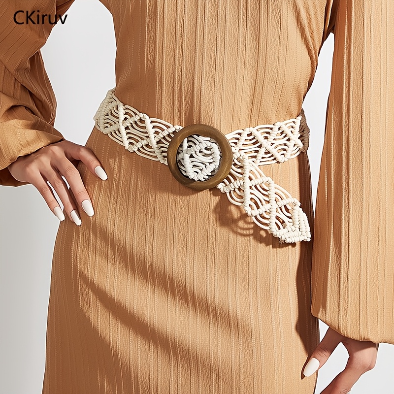 bohemian belt for dress Biezeib Boho Belt for Women Braided Ethnic Pattern Belts Bohemian Woven  Waist Belts for Dresses