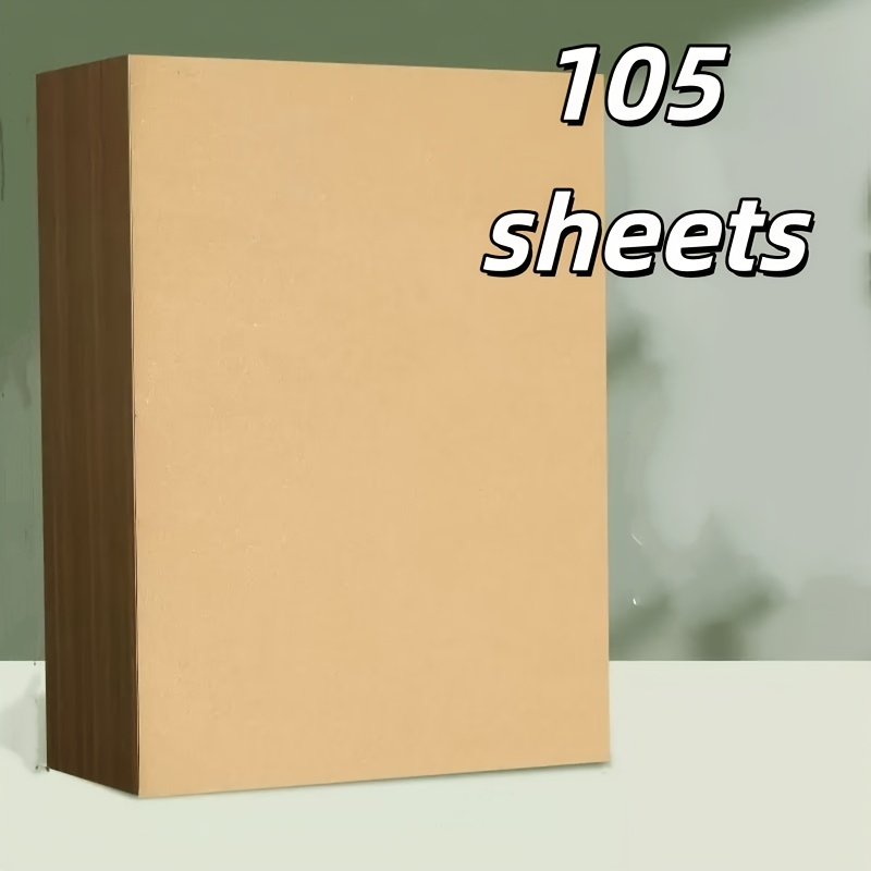 TEMU 105 fogli, carta da marrone, carta da disegno per calcoli, confezione economica, matematico, il marrone 癡 pi羅 delicato per gli