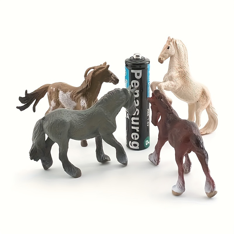 18pcs Realistic Foal Model Children's Toy Set