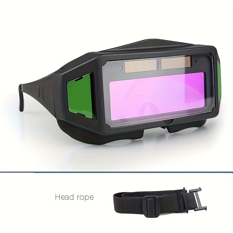 TEMU Auto-darkening Welding Goggles-panoramic True Color -intelligent Dimming- - Durable Safety Welding Tasks