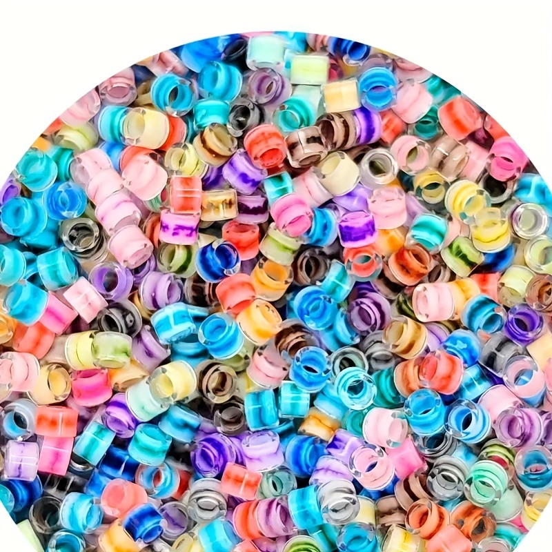 

1300pcs Glass Seed Beads Kit 2.5mm - Transparent Ink-dyed Core For Diy Jewelry Making, Bracelet, Necklace, Ring & Earring Craft Supplies