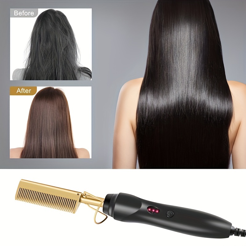 

Comb , Curling Iron Use For Straightening, Straightening Comb