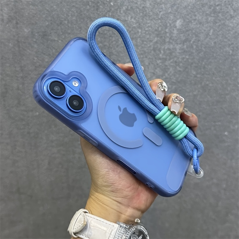 1pc mobile phone case High quality translucent frosted magnetic case for Apple mobile phone iPhone16/15/14/13/12/11