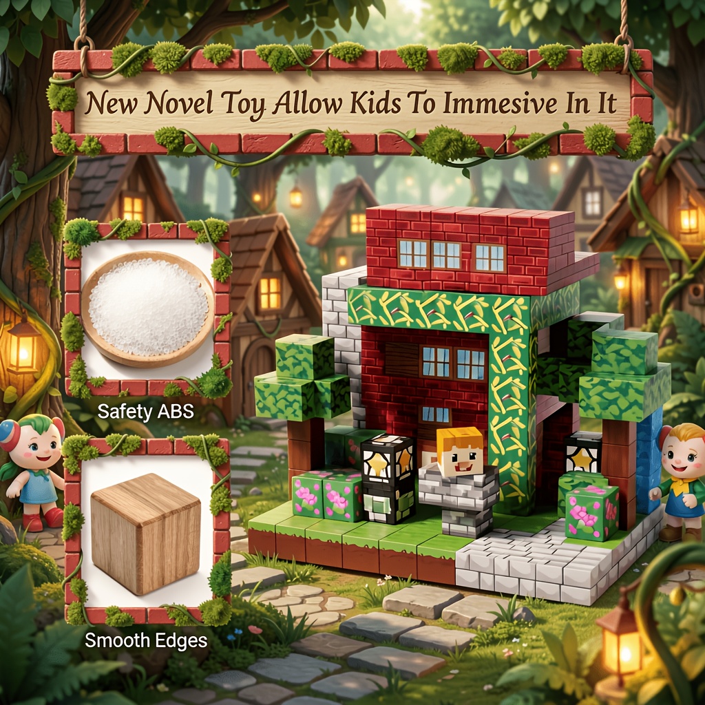 500pcs Colorful 3D Wooden Blocks Creative Puzzle Toy for Kids