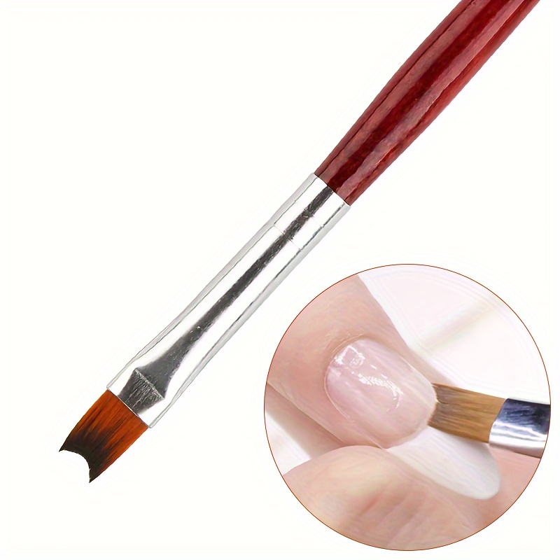 

1pc Nail Brush, French Tip Crescent Smile Line Pen Uv Gel Polish Painting Drawing Nails Design Manicure Tools