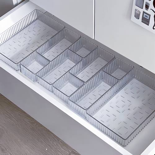 5 10pcs cosmetic storage box set desk drawer organizer with built in drawers desktop partition organizer suitable for makeup storage office stationery storage and miscellaneous item storage