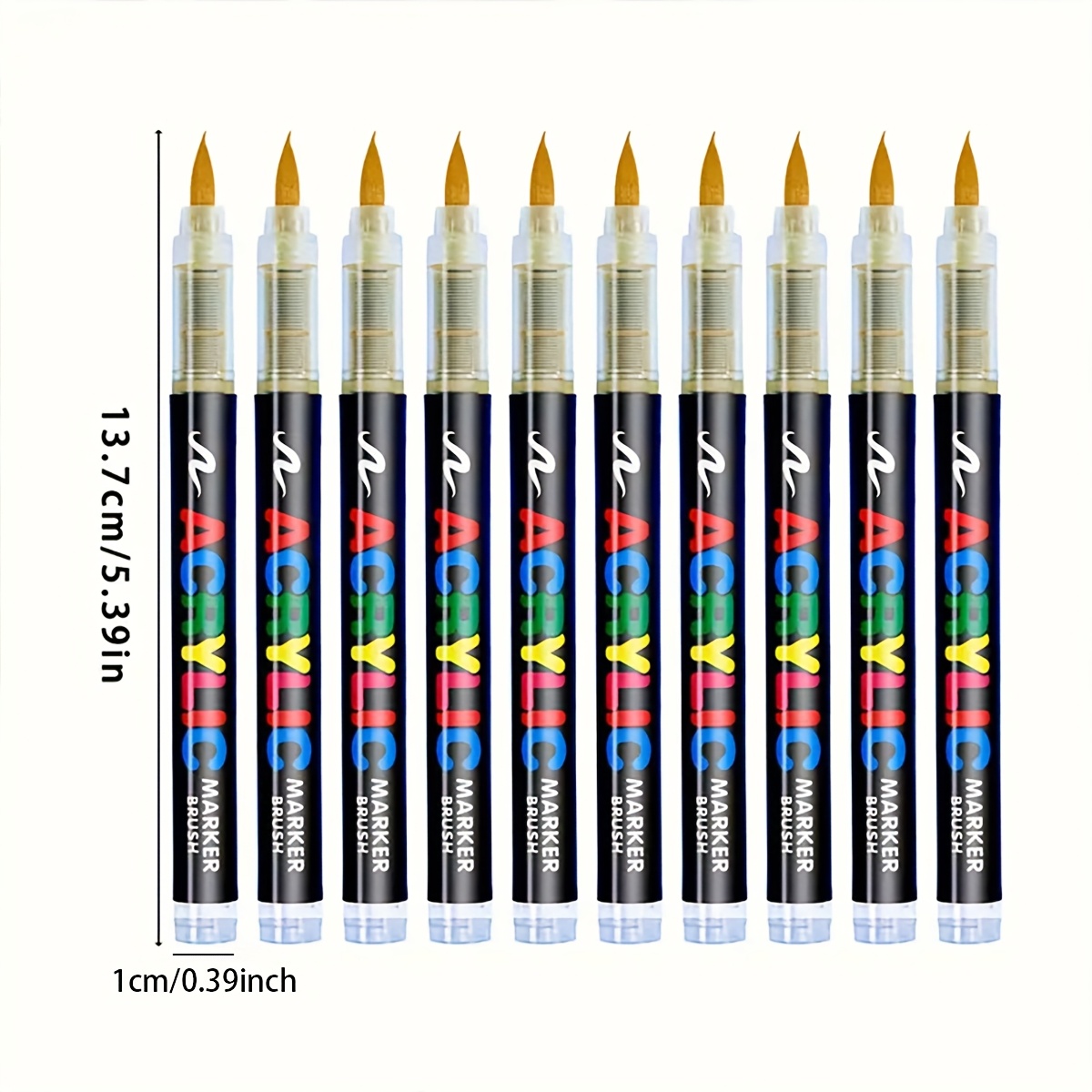 GUANNA 8101 Liquid Soft Head Mark Pen 100 Non Transparent Watercolor Pen