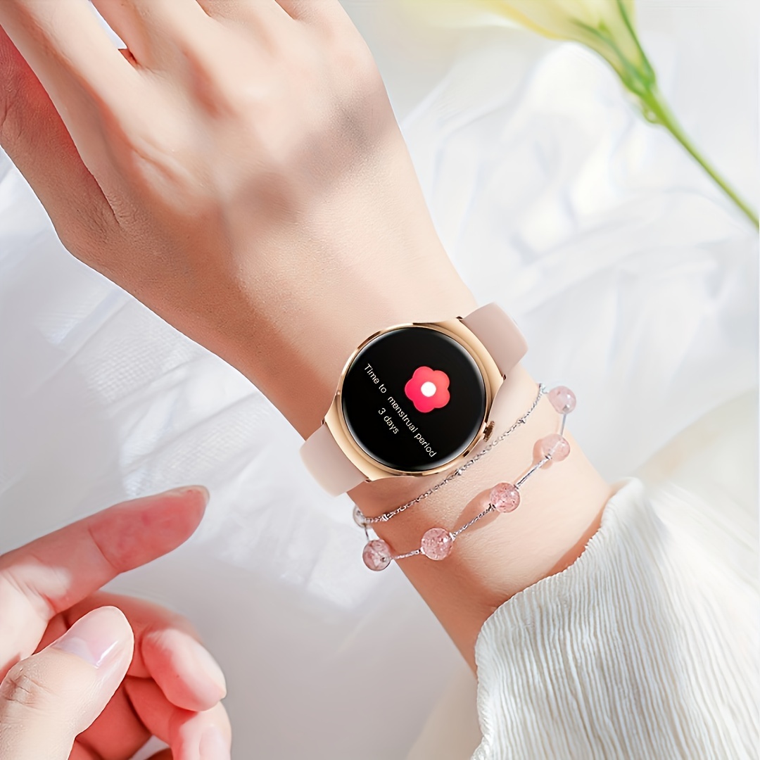 Women Smart Watch 1.2'' HD Display Massive Dials NFC Access Long Standby Time Wireless Multi-Sport Mode Music Control Watch Gift_voghion.com