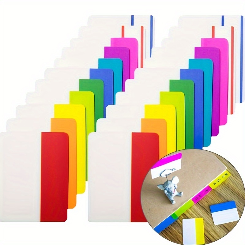 

200 Sticky Labels, 5.1cm Index Labels, Color Page Markings Can Be Written, Cocoa Re Adhesive Tape, Used For Reading Notes, Books, And Classified Documents, 10 Sets, 10 Colors Easy To Stick, Removable