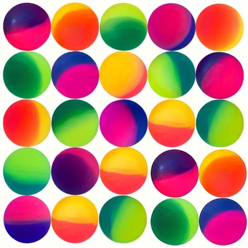 30pcs random color bouncy balls gifts for kids in bright and colors suitable for birthday party gifts bulk carnival prizes easter christmas and valentines day gifts