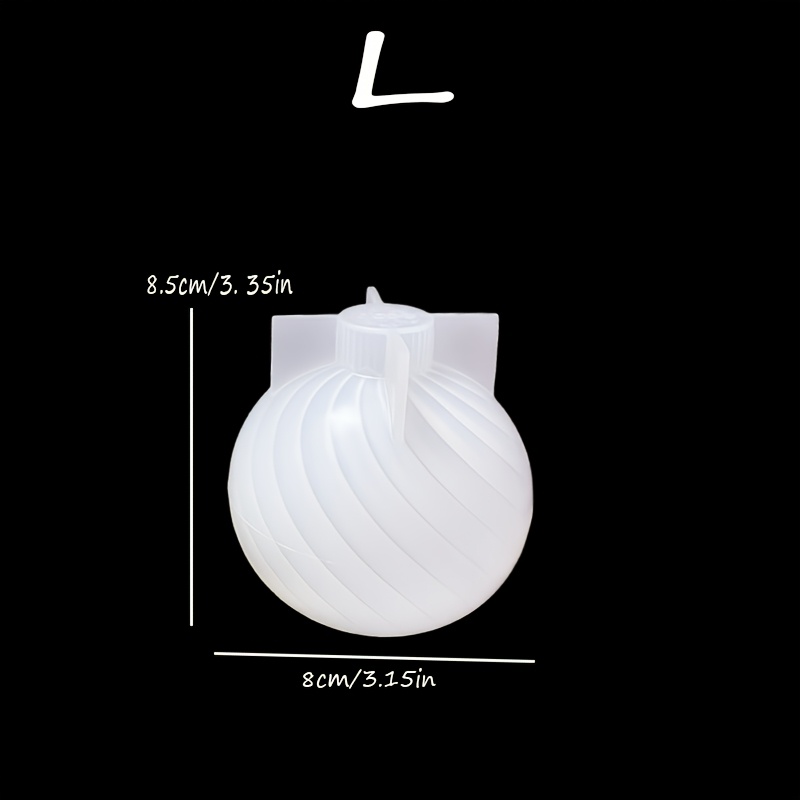 TEMU Stampo in silicone resina, stampo in silicone per candele a forma di palla di albero di Natale, decorazione per candele, creazione di gioielli