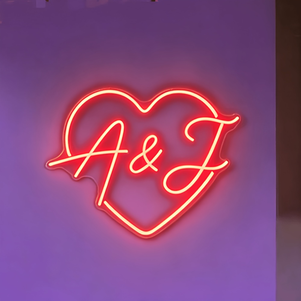 TEMU Customizable Neon Lights, Customizable Heart-shaped Usb Lamps And Decorations, Usb Interfaces, Computer Additions And Peripherals, Personalized