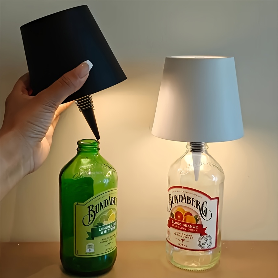 wireless wine bottle light 3 color temperatures wine bottle lampshade for office furniture lights desk lamps suitable for   bottles details 1