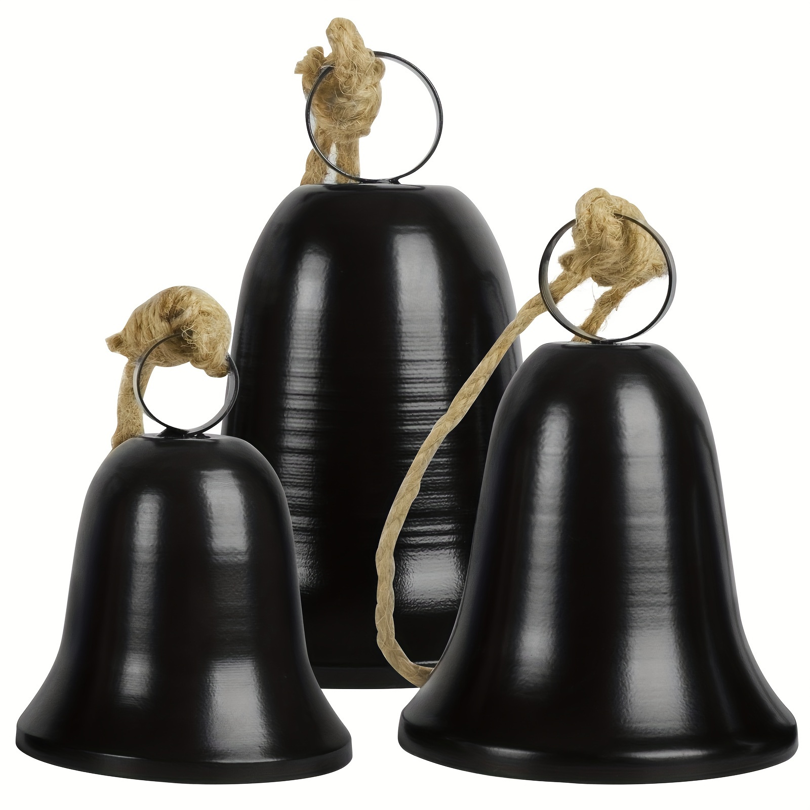 TEMU Christmas Bells Set Of 3 Christmas Decorations For Christmas Trees Wreaths Christmas Fall Decor Gift For Women Mom Grandma Christmas Decor Home