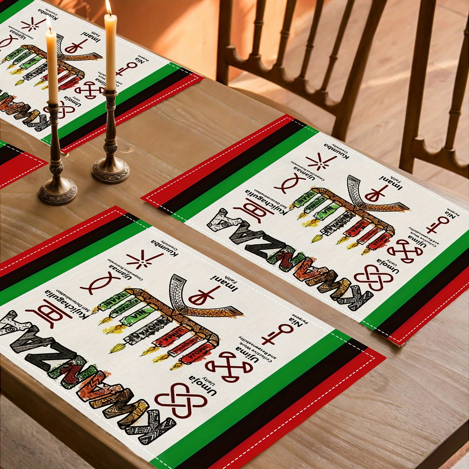 

4- Table , Polyester, , , & Dining Placemats, Rectangular, , For & Decor