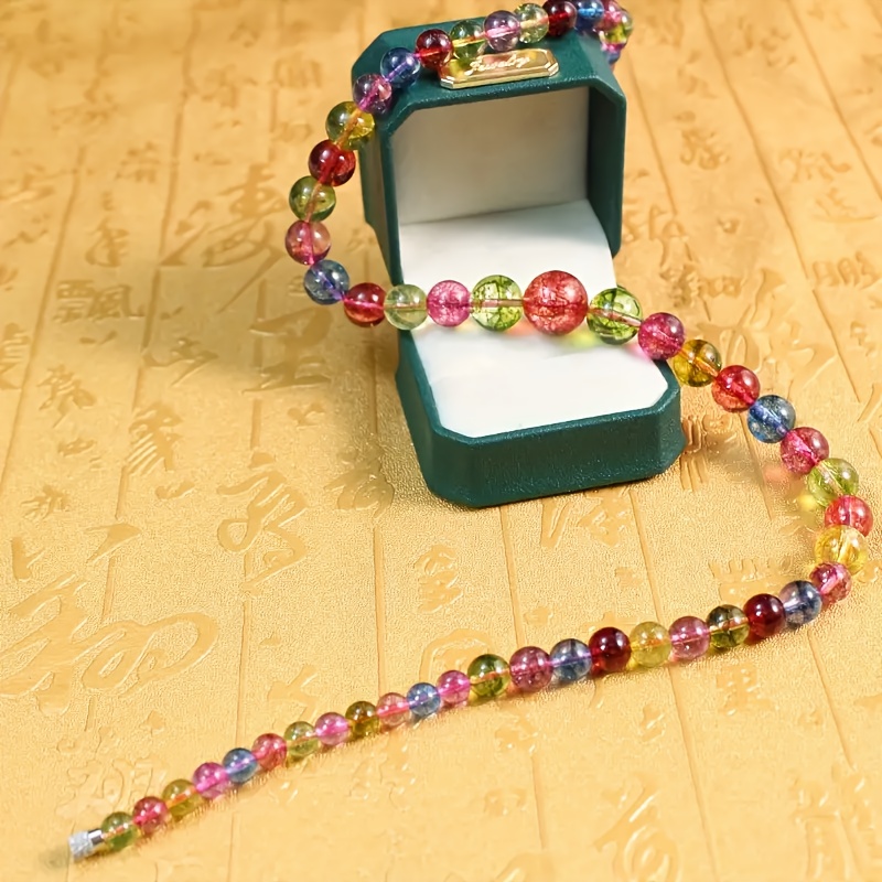 Rainbow Color Genuine Crystal Bracelet for Wealth Attraction
