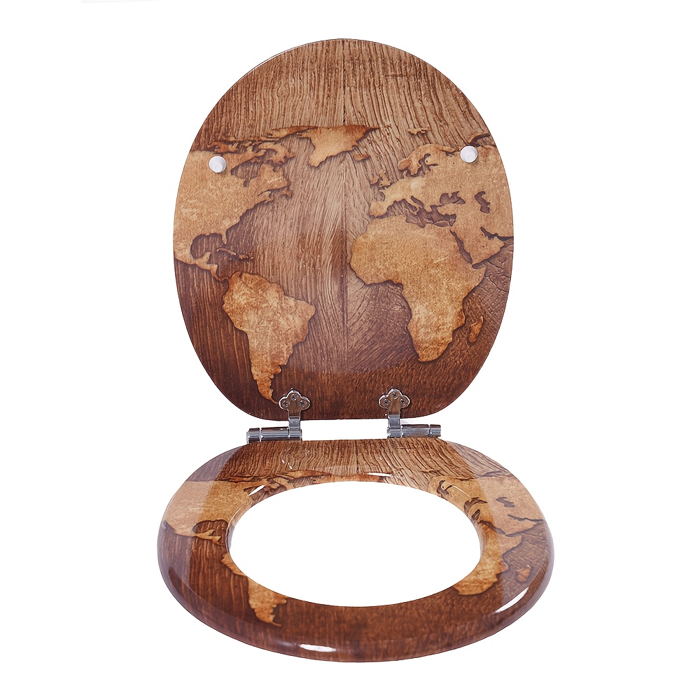 Sainos Wc With Soft Close, Mdf , Stable Quality, Toilet Lid Toilet