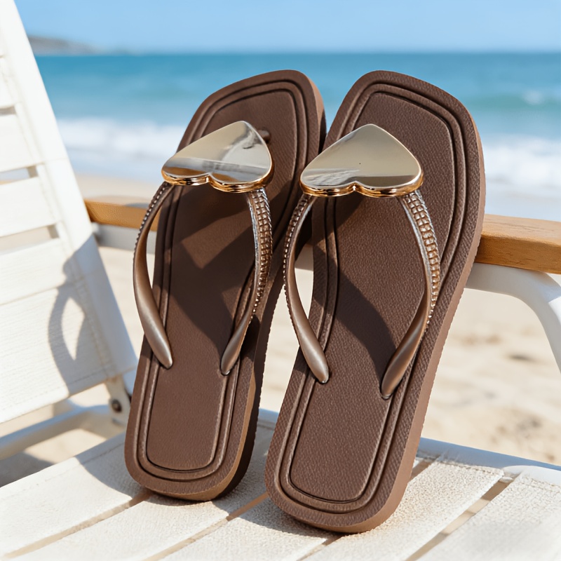 Elegantni ženski čevlji, elegantni ženski čevlji 2026, novi kovinski srčki, kvadratni prsti, ženski poletni čevlji za na plažo, Ins stil,
