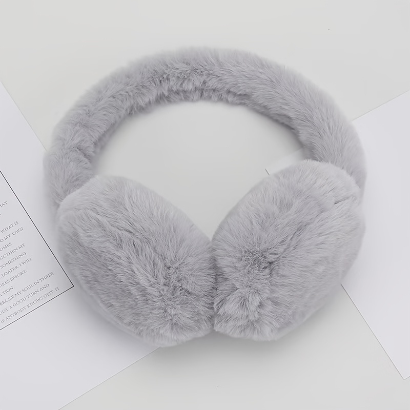 Women's Comfortable Plush Earmuffs - Cute Warm Winter Earmuffs, Elastic Fit, Hand Wash Polyester Fiber details 10