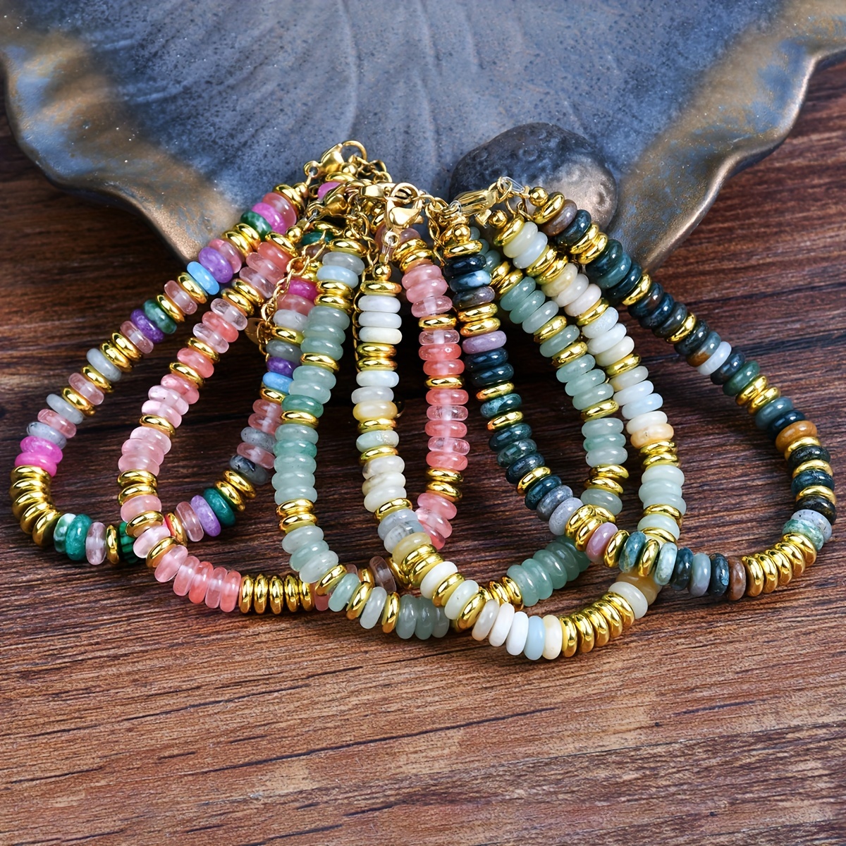 

A Bead Bracelet With A Vintage Bohemian Style, Perfect As A Daily Or Gift .