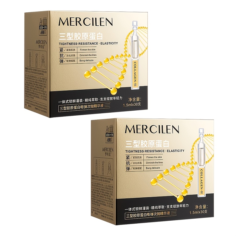 Image of Mercilen Collagen Pop Serum Skincare(2 Boxes/60pcs), Hyaluronic Acid, Plant Squalane Hydrating And Moisturizing Skin Facial Care , Make And Beautiful