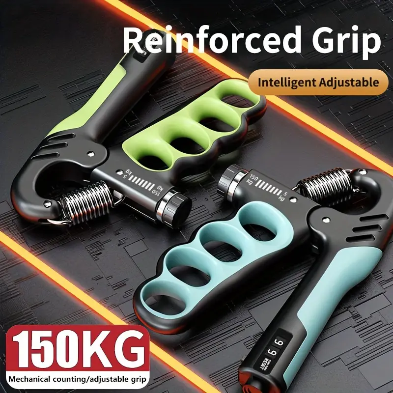 adjustable non strength trainer counting hand gripper with 11 330 lbs ideal for muscle building recovery durable pp stainless steel in purple Product details 2
