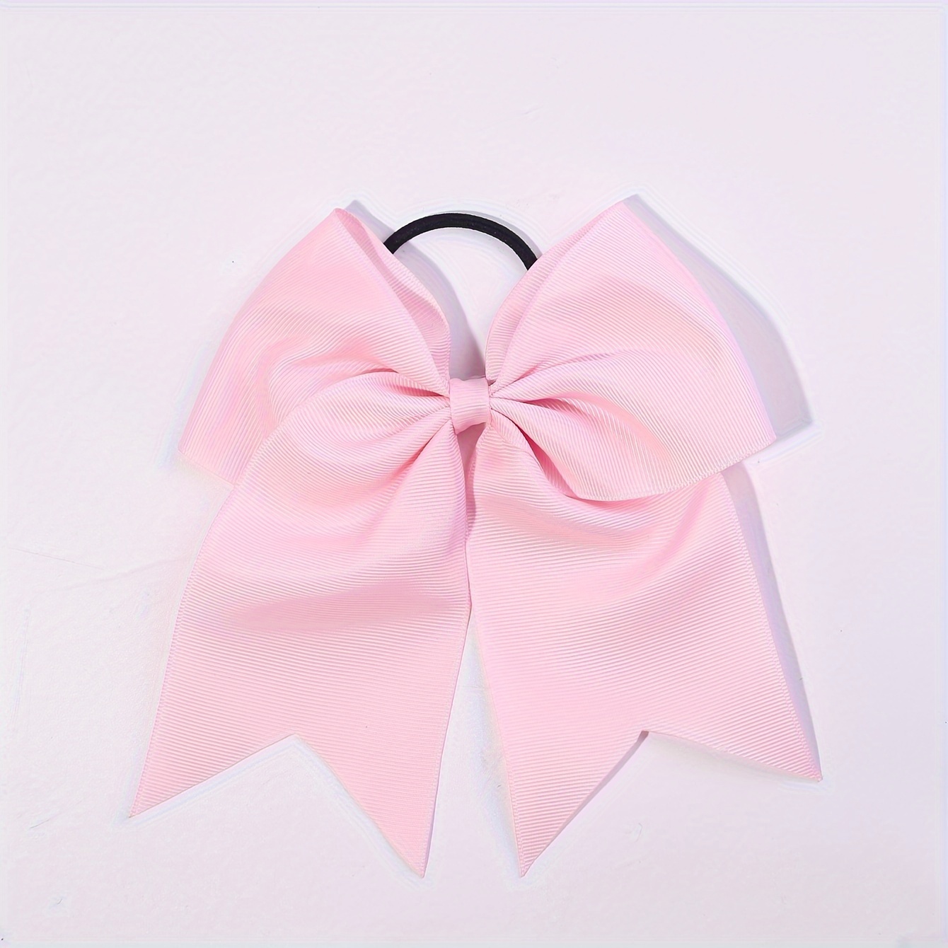 Cheerleading Haarschleifen Set – 12 Große Elastische Bänder In Hot Pink Für Sport & Alltag