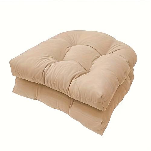cojín de 2 almohadas para silla de jardín, sofá de patio, cojín de ratán para silla, tapete tatami 48*48, cojín para silla de comedor de otoño e invierno para interiores , de 500 gramos