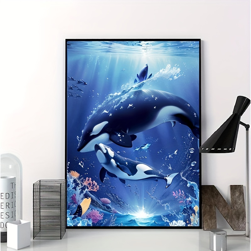 

Diamond Painting Art "whale" Series 2024 Full Diamond Painting Mosaic 5d Diy Stitch Kit Diamond Painting Art Home Decor