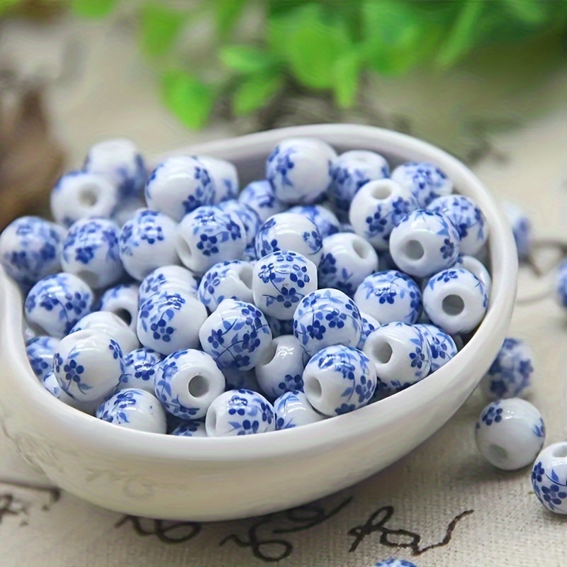 

50pcs And Ceramic Beads, Suitable For Making, Bracelets, Necklaces And Home Decoration Crafts, Art Supplies, Sewing Accessories, Decorative Beads - Quality Materials, The !