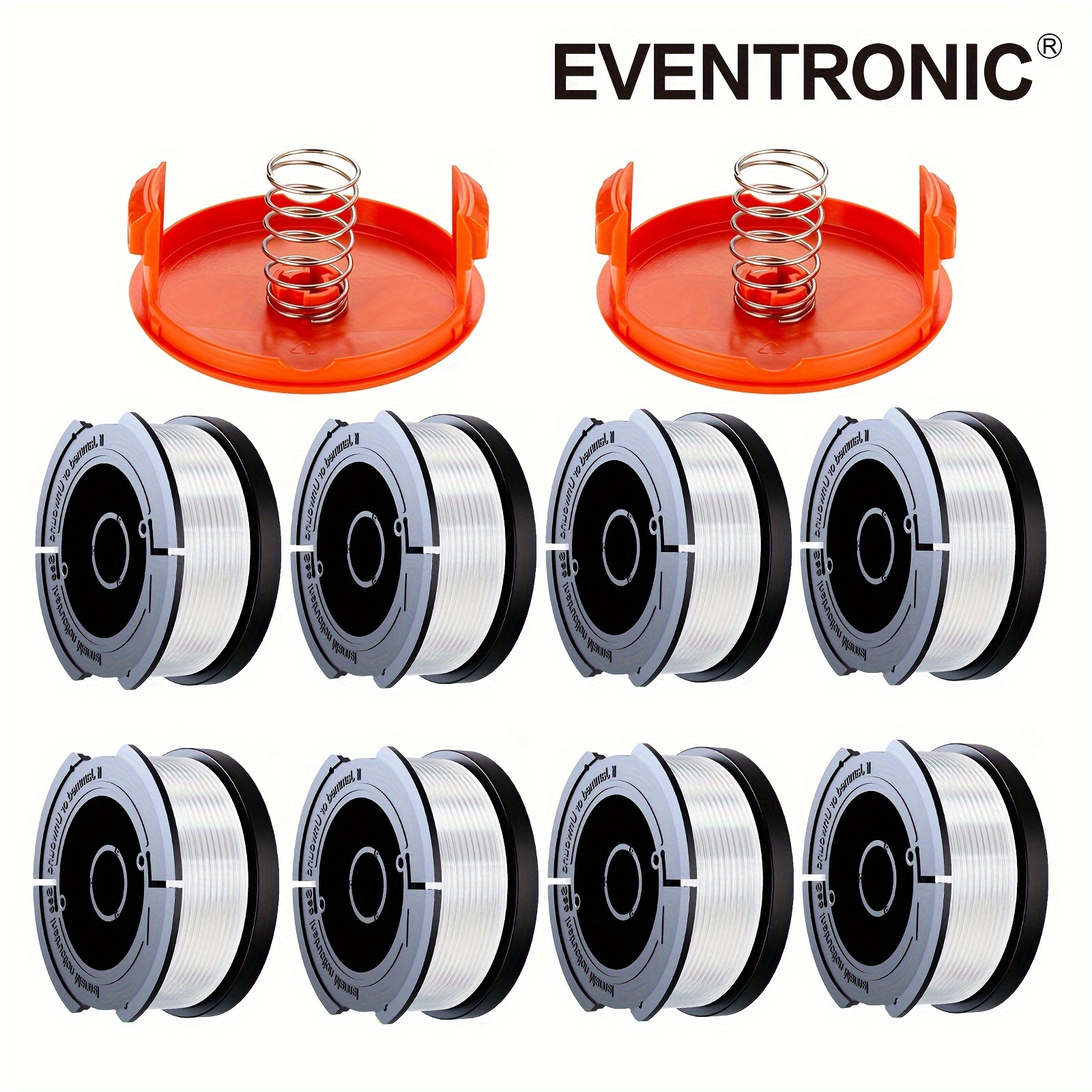 

10 Pack String Trimmer Replacement Spool Compatible With , 240ft 0.065" Af- Replacement Spools - Compatible With String (8-line Spool + 2 2 Spring)