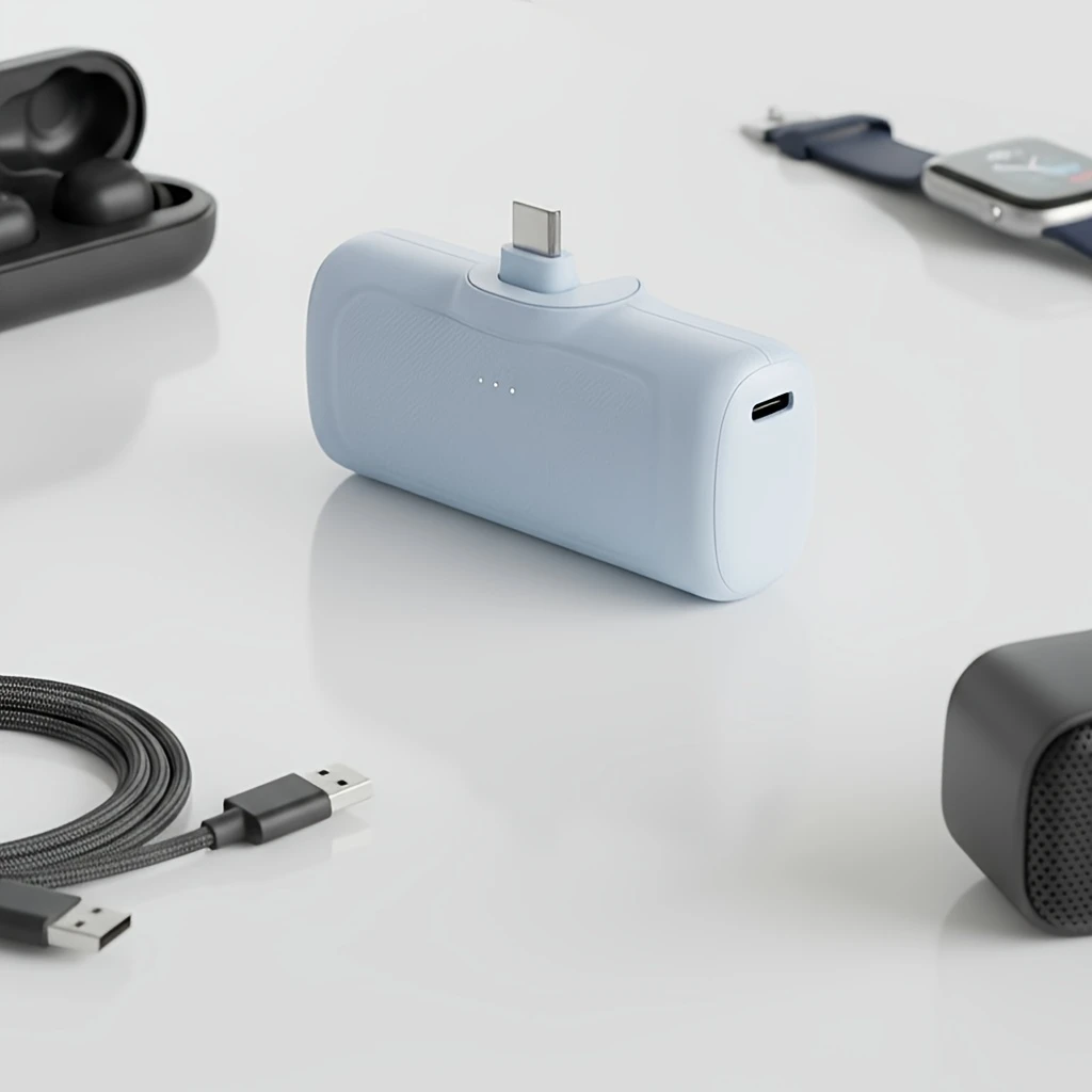 22.5W Fast Charging 5000mAh Mini Portable USB-C Power Bank – detail 1
