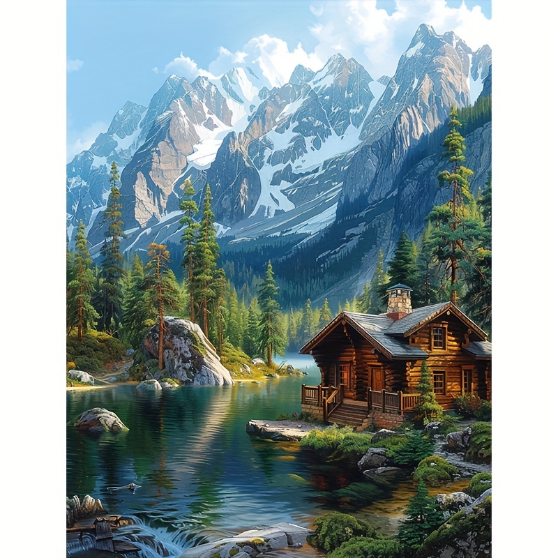 

Scenic Landscape 5d Diamond Painting Kit, 11.8x15.8in, Full Round Drill With Tools, Canvas Art For Beginners, Frameless Mosaic Wall Decor Craft