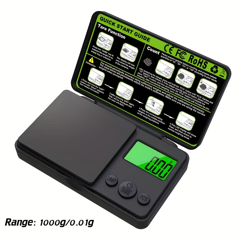 1pc   electronic scale with 0 01g capacity portable office public mailbox government scale jewelry scale multi unit easy conversion with backlight display electronic scale