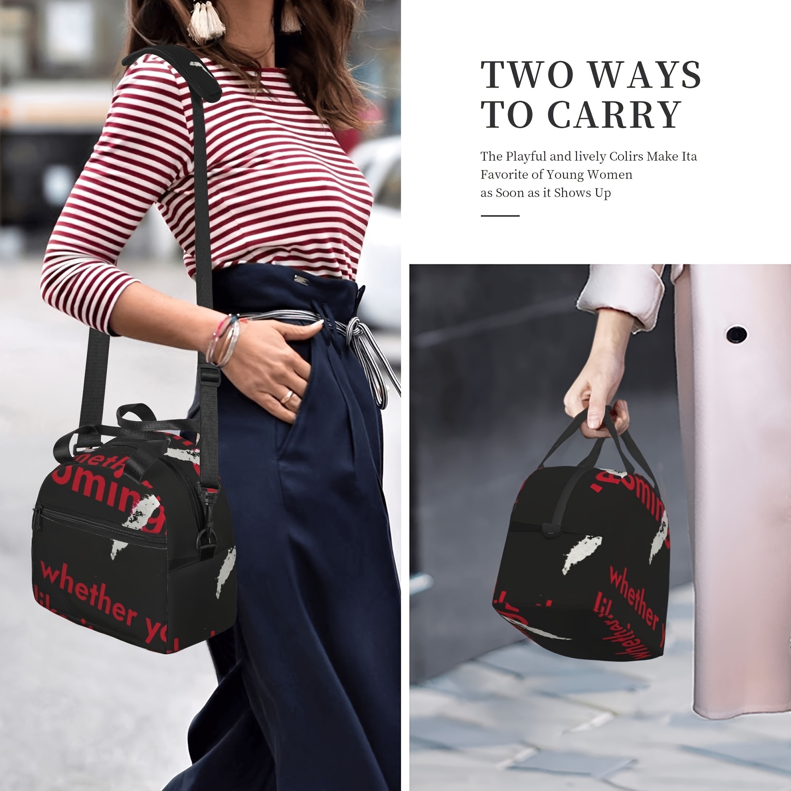 Customizable Anime Lunch Bag Insulated Polyester Material
