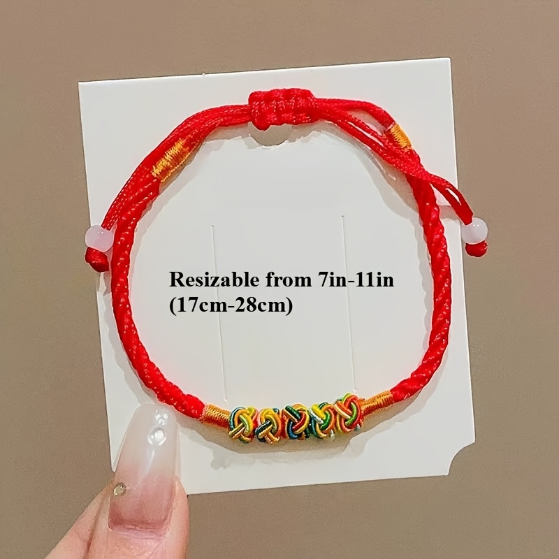 Colorful Hand Woven Couple Bracelet Easter Gift Red String Bracelet