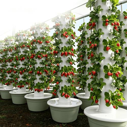 Vertical Hydroponic Growing Tower, Soilless Kit Suitable for Herbs, Vegetables, Flowers And Strawberries Ideal for Indoor, Outdoor, Balcony And Courtyard Planting