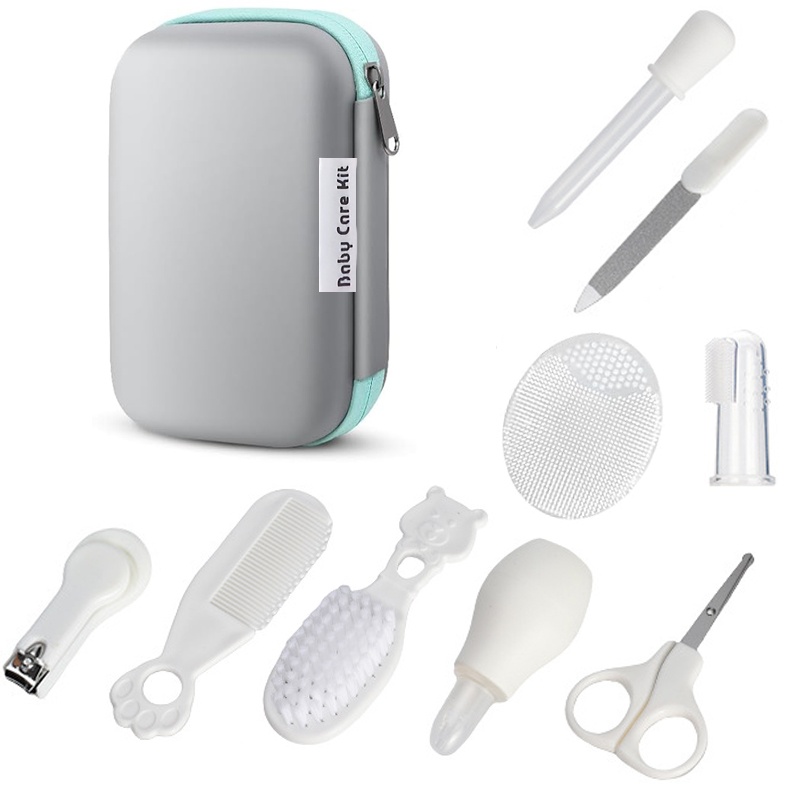 10pcs grooming kit   set with feeding dropper nose cleaner nail clippers comb brushes nail file more   shower holiday gifts additions ideal for daily personal care