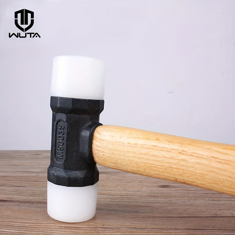 

Wuta 1pc Nylon Head Mallet Hammer Dual Face Jewelry Metal Art, Leather Craft Tool Handmade Diy Leather Punch Tool 32/35mm Choose