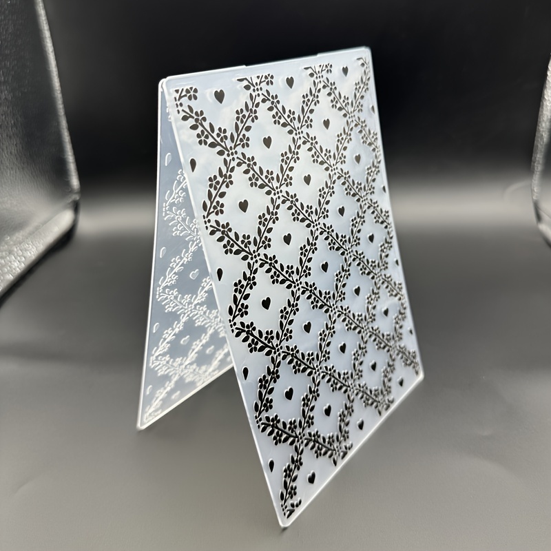 Diamond & Embossing Folder - 3d Textured Plastic For Diy Card Making, Scrapbooking &