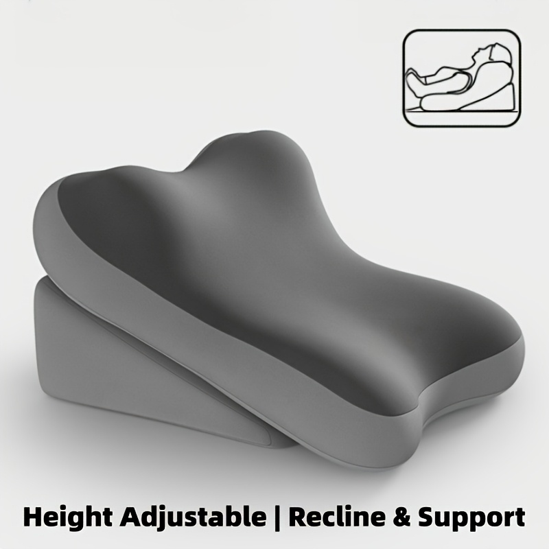 TEMU Turning Aid, Memory Foam Back Support Cushion For Sitting Up In Bed, 2pcs Set Of Adjustable Bed Wedge Pillows, Suitable For Comfortable Reading