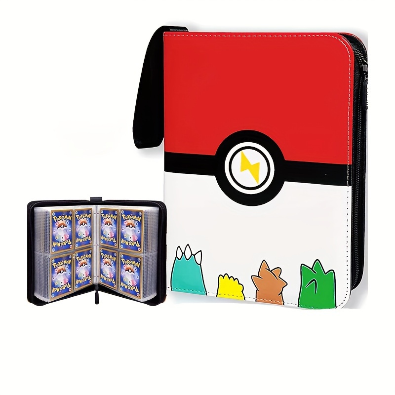 

Tomy 4-pocket Zippered Trading Card Binder - Holds 400 Standard Cards, Durable Pu Leather, Ideal For Sports & Game Cards Collectors